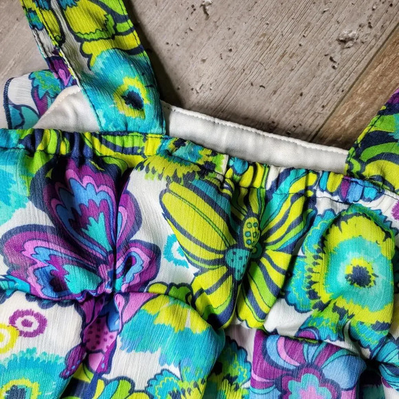 Pogo Club of NY Floral Tank Top Sequin Blouse Girl's Size Medium (7/8) - Picture 8 of 12